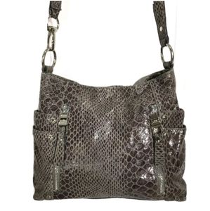 B. Makowsky Handbag Snake Print